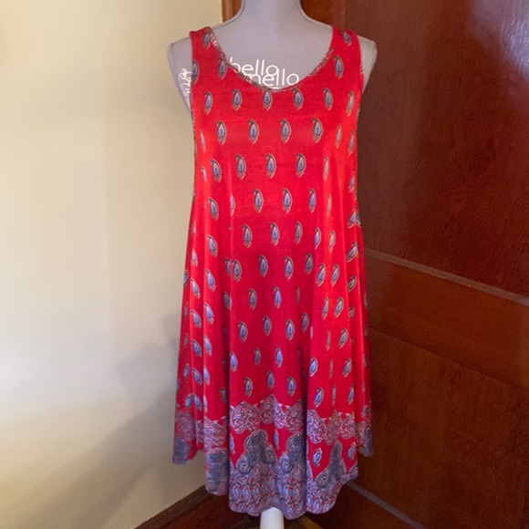 🌈Isla Soneta Red paisley dress🌈 - Picture 2 of 8